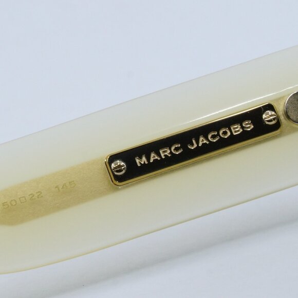 Marc Jacobs MJ 1075/S 040G IR Sunglasses Yellow Rectangle Frame, Grey Lenses